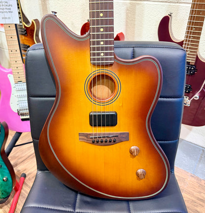 🍯2025🍯 Fender Acoustasonic Standard Jazzmaster~ Honey Burst Finish~ Mint!