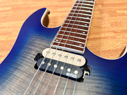 🔥 2023 🔥 Cort KX300 Electric Guitar~ Open Pore Cobalt Blue Burst~ EMG Pickups!