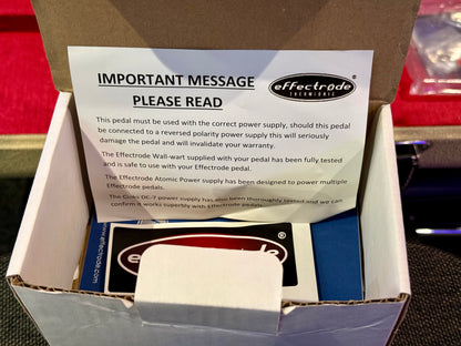 🎸MINT🎸 Effectrode Blue Bottle Inductorized Booster Pedal~ Valve Guitar Effects