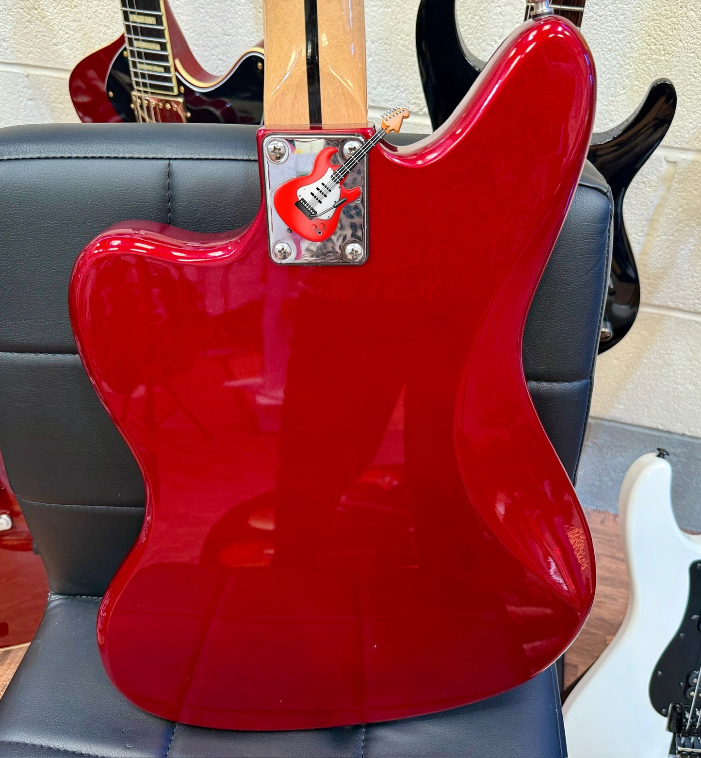 🎸 Custom Made Jaguar Offset Electric Guitar~ Metallic Red~ Soapbar P90’s 🎸