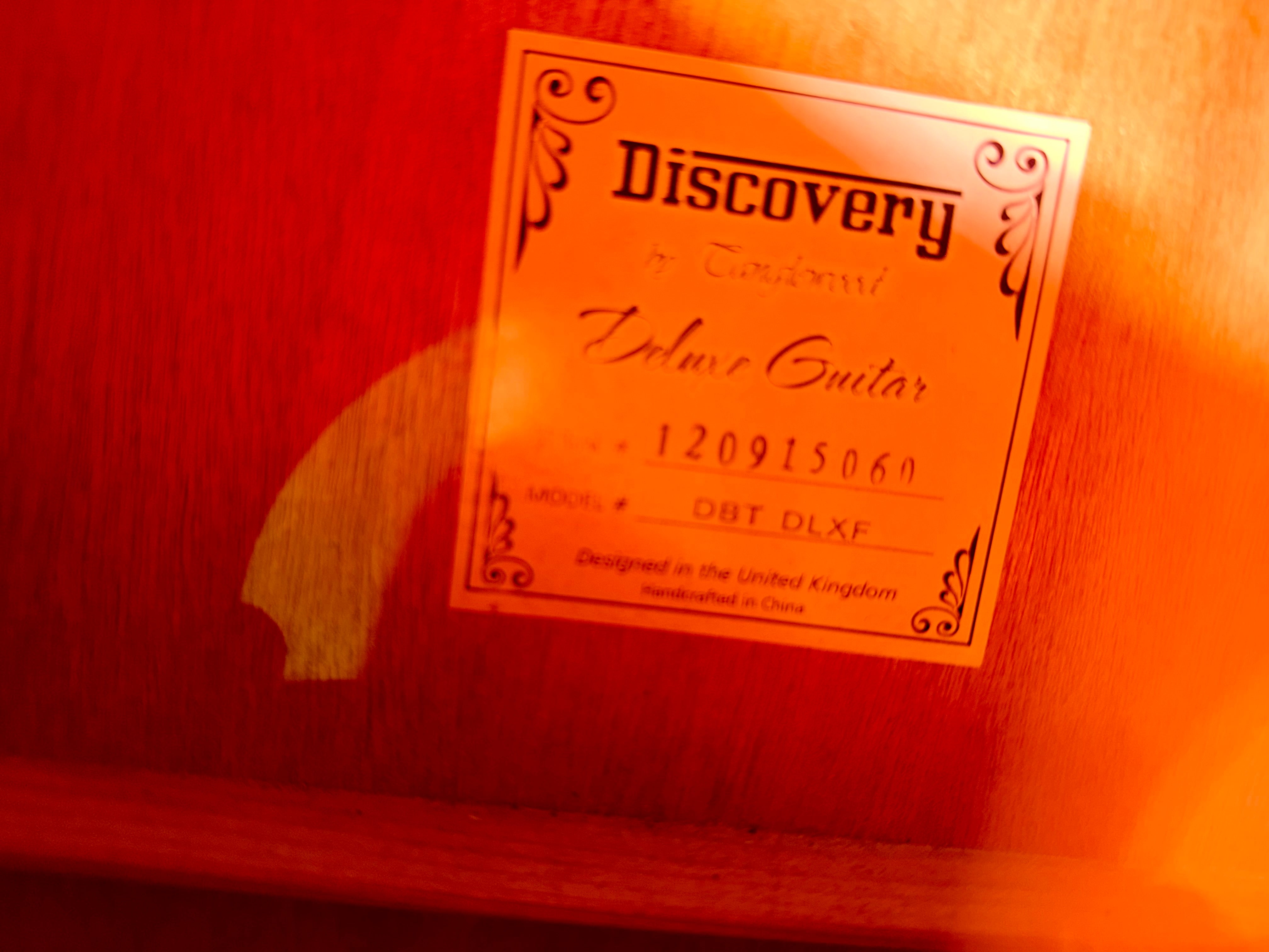 🎸 Tanglewood Discovery DBT DLXF Acoustic Guitar~ Full Size Folk~ Natural 🎸