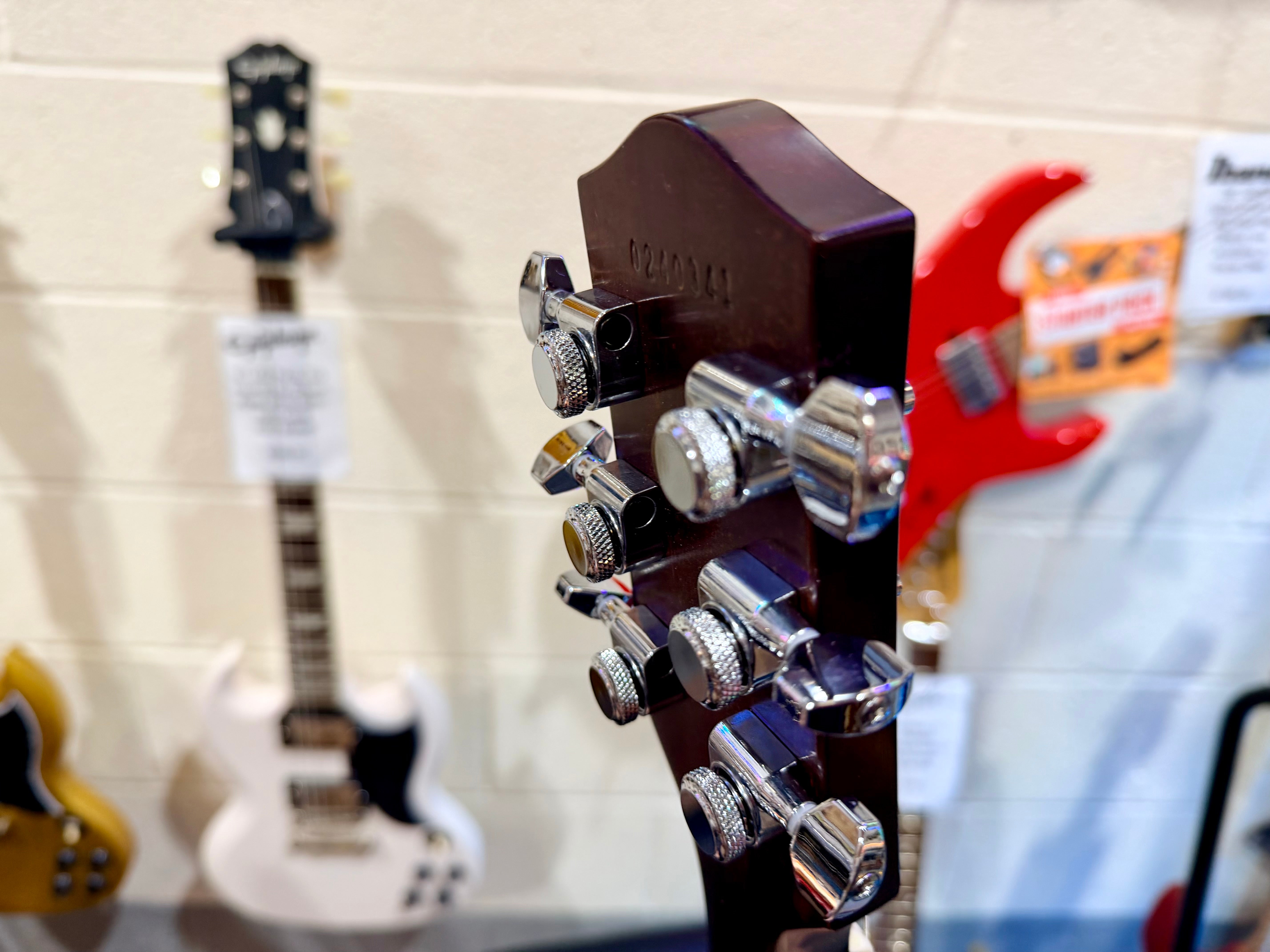 🌟NEW🌟 Harmony Juno Standard Electric~ Pearl White Gold Foil P90 + Mono Case!