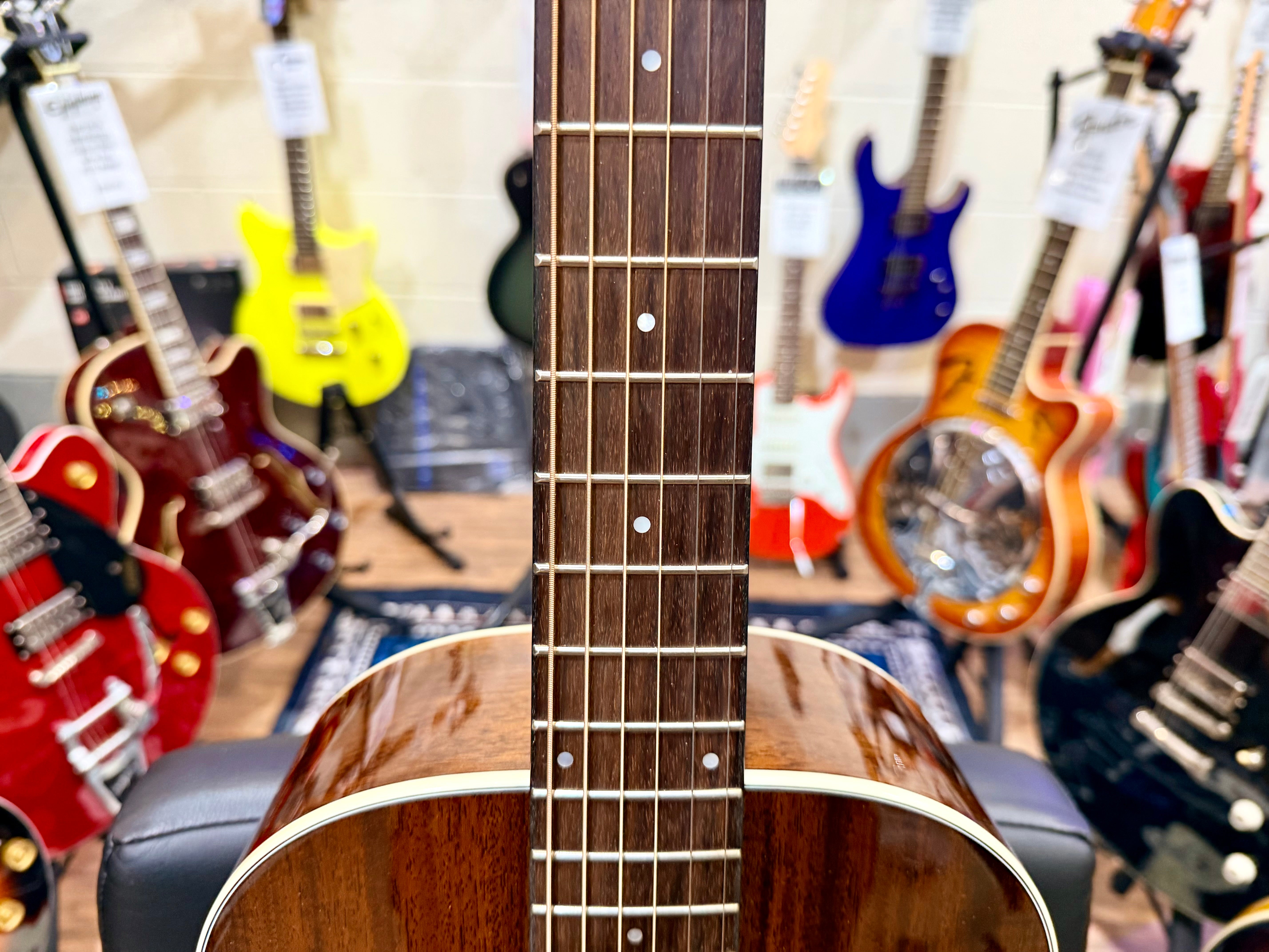 🌟MINT🌟 Rathbone R6M Solid Mahogany Top~ No 6 Series Acoustic Parlour Guitar!