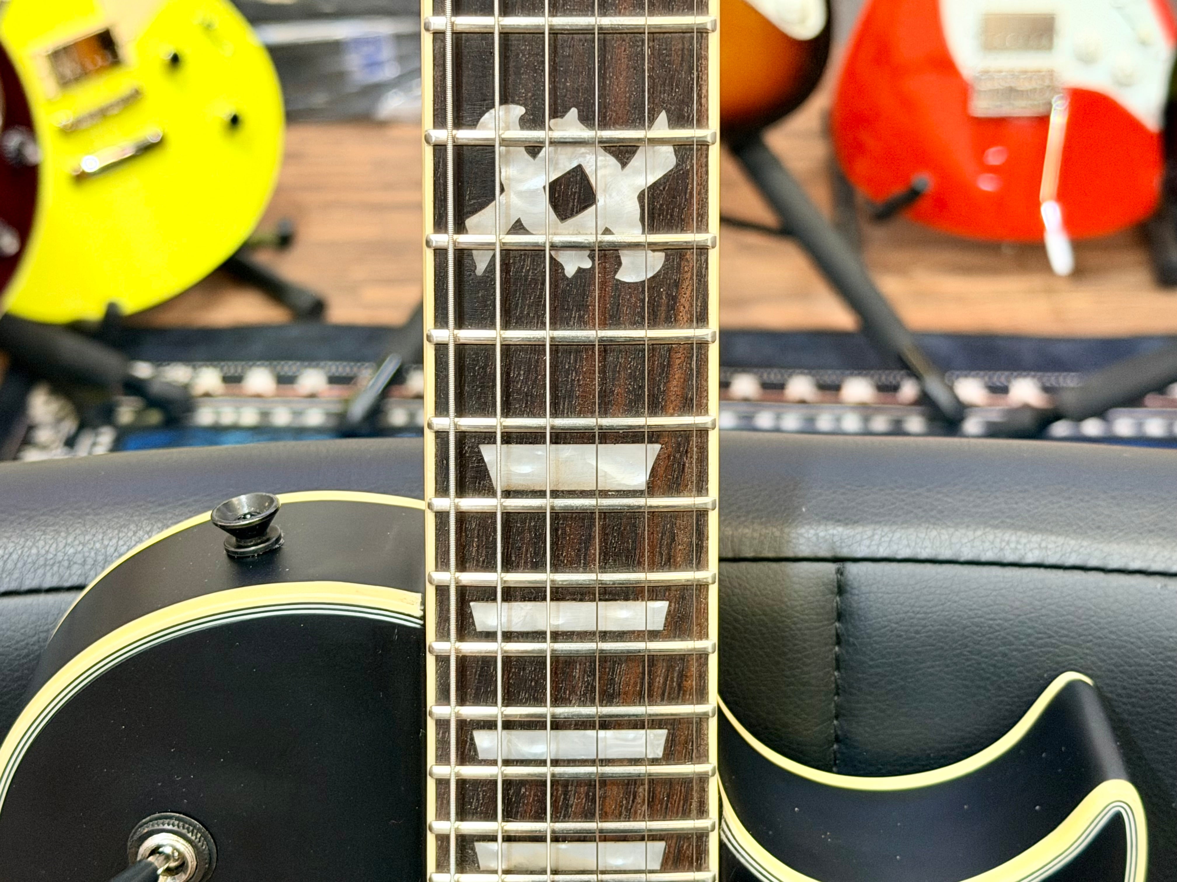 🔥B-STOCK DEAL🔥 NEW Vintage V100 VMX Electric Guitar~ Satin Black Les Paul!