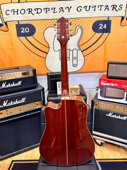 🌟2013🌟 Epiphone Masterbilt DR-500MCE Electro Acoustic Guitar All Solid~ Natural