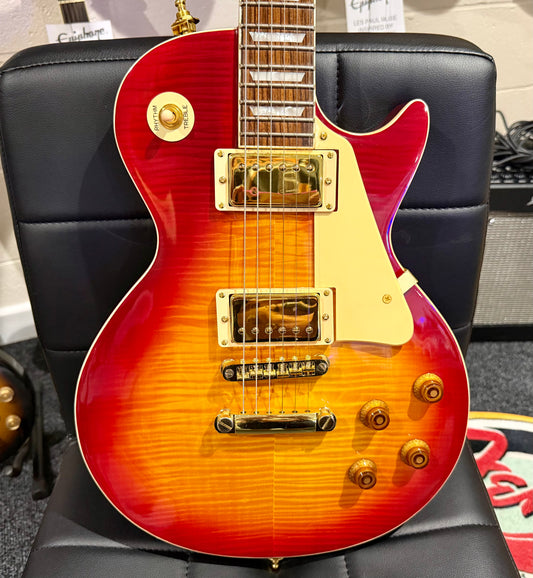 🌟GOLD HARDWARE🌟 Epiphone Les Paul Standard~ Cherry Sunburst Flame~ 2007 Model!