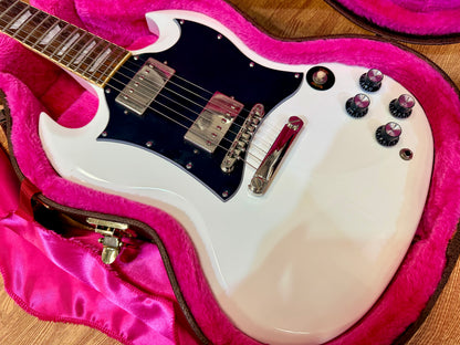 2020 Epiphone SG Standard Alpine White~ Gotoh Locking Tuners~ Gator Hard Case