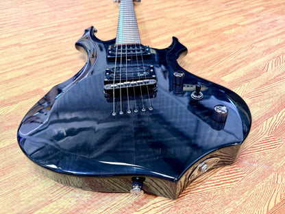 🔥2008🔥 ESP LTD F-100FM See Thru Black Electric Guitar~ Early Model 08!