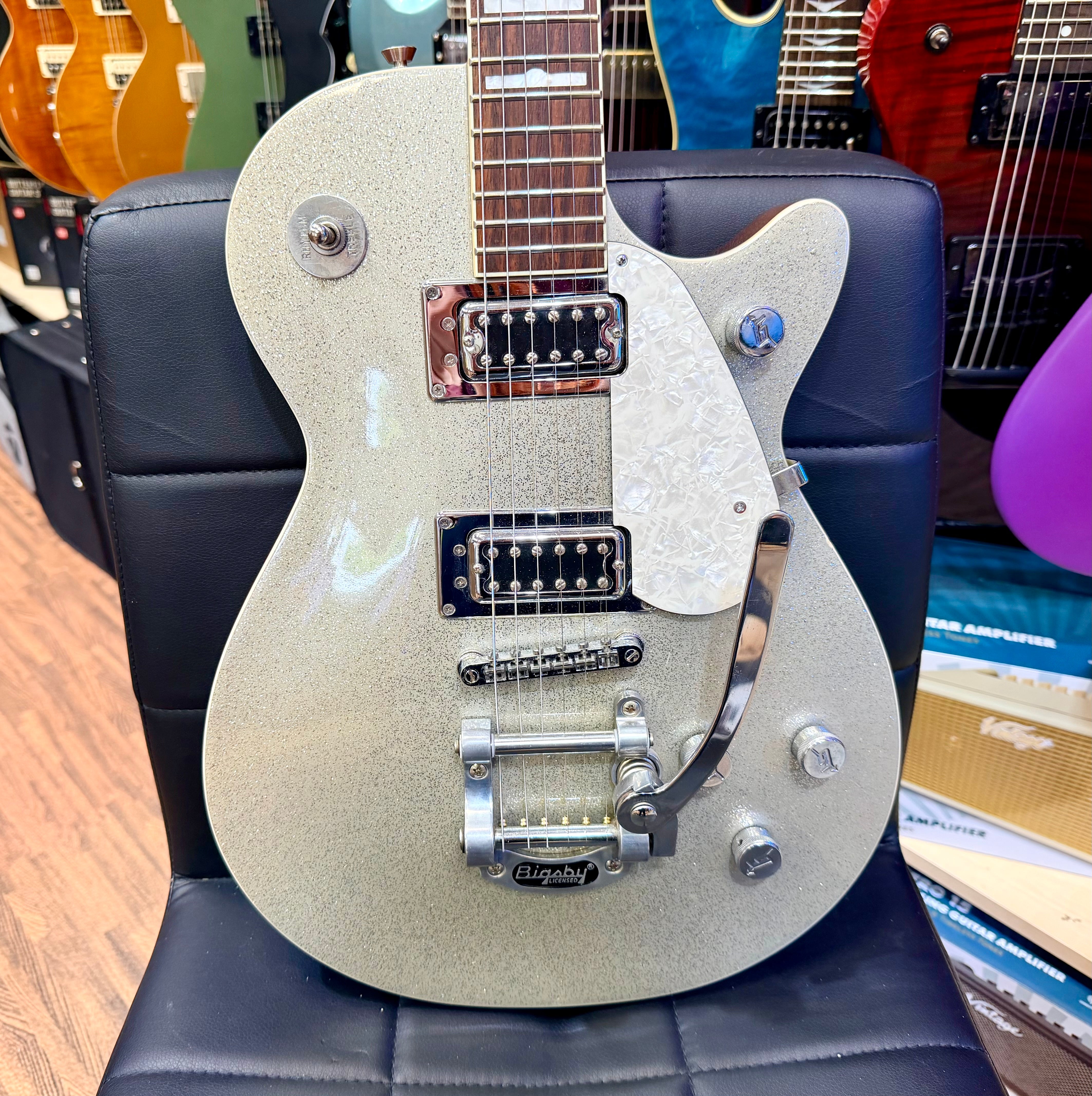 ✨2014✨ Gretsch G5439T Electromatic Pro Jet W/Bigsby~ Silver Sparkle Metallic!
