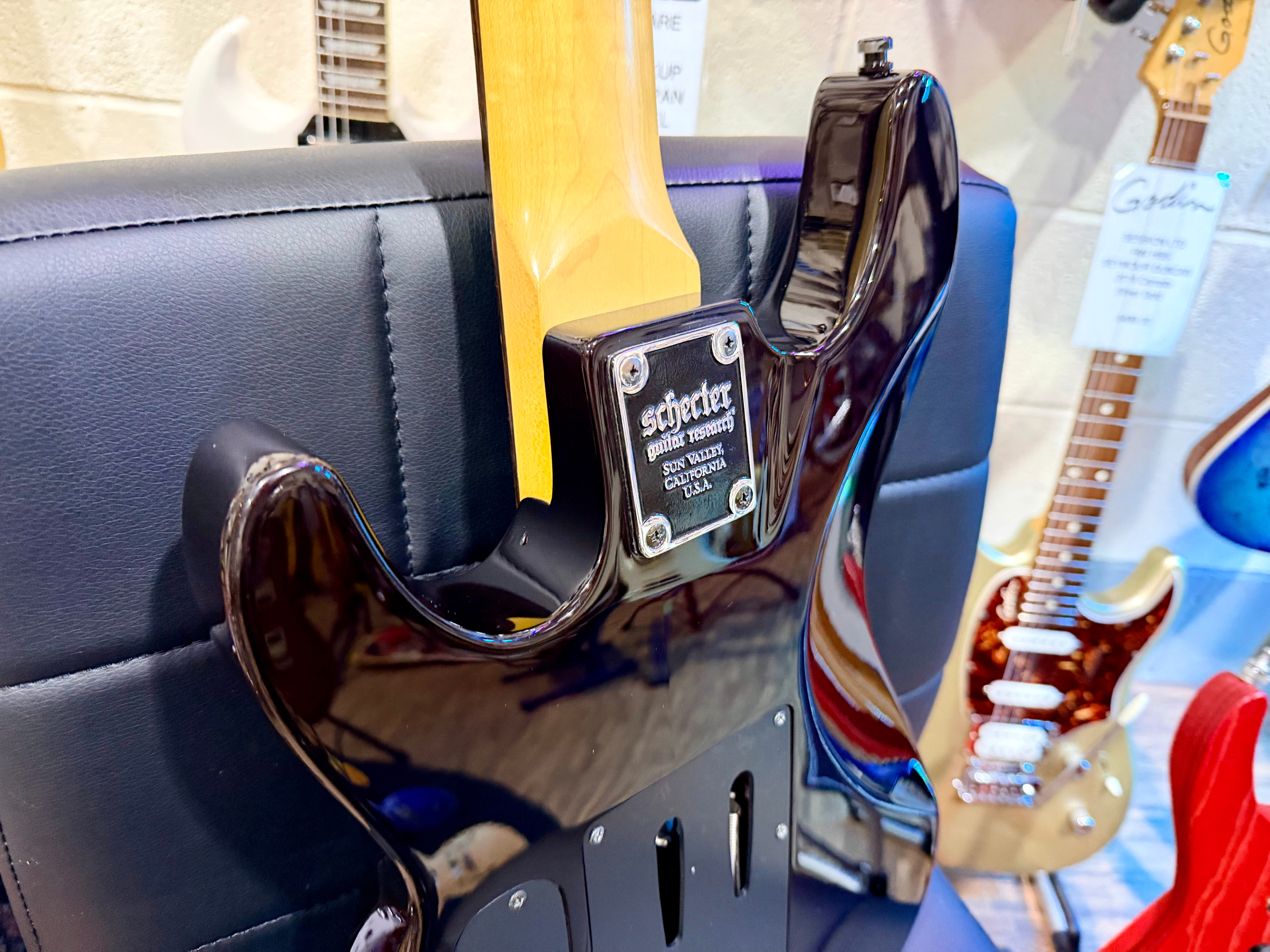 🔥7-STRING🔥 Schecter Demon-7 FR In Crimson Red Burst~ Floyd Rose~ Active~ 2017!