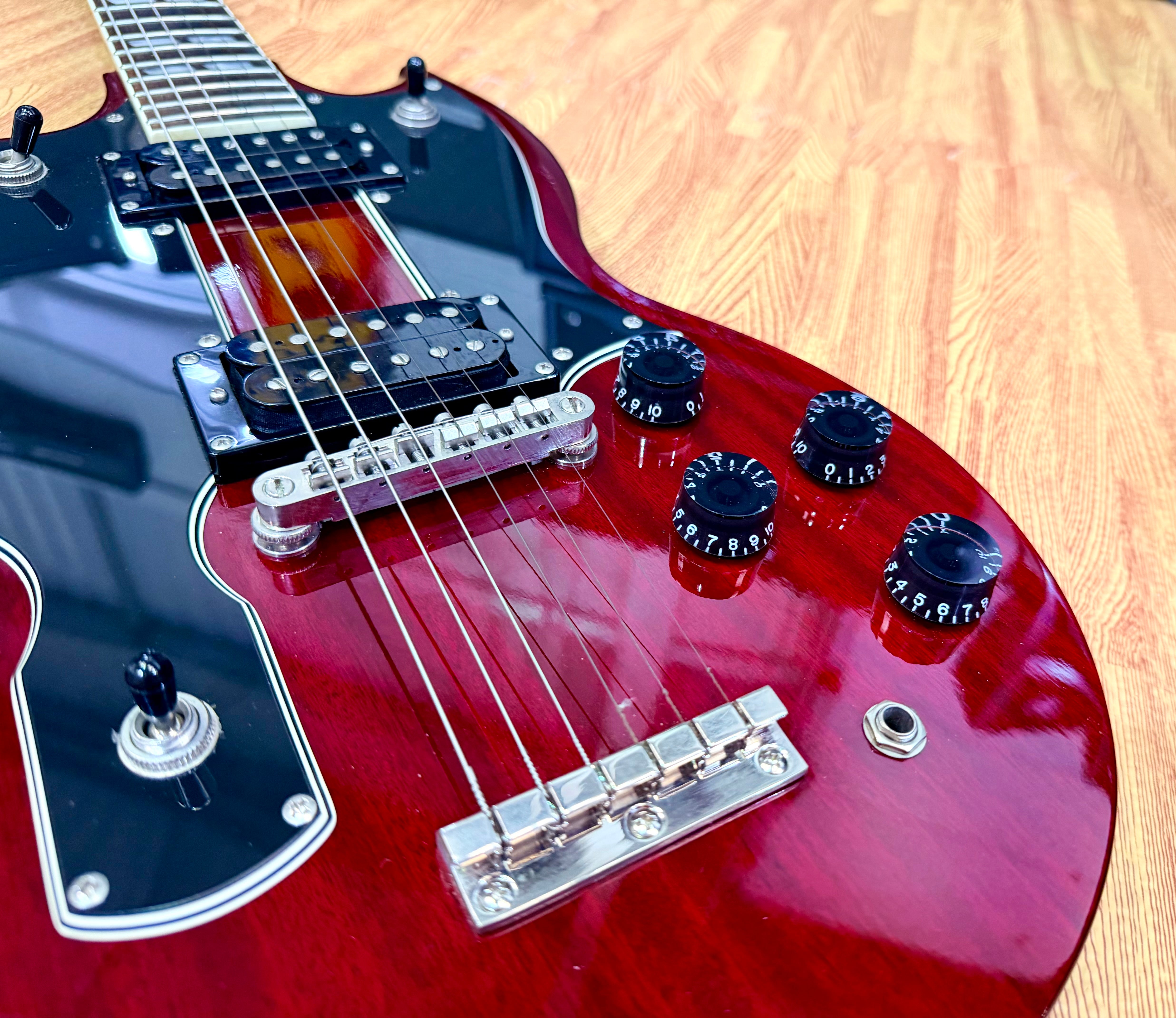 ⚡️RARE⚡️ Epiphone G-1275 Double Neck Cherry~ 2014 Limited Edition 6/12 String!
