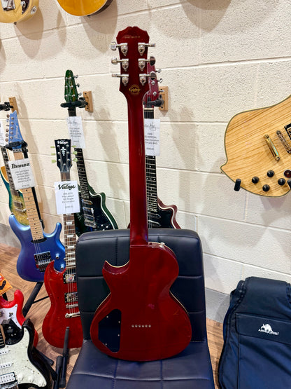 🔥2014🔥 Epiphone Nighthawk Custom Reissue Quilt Electric Guitar~ Translucent Red