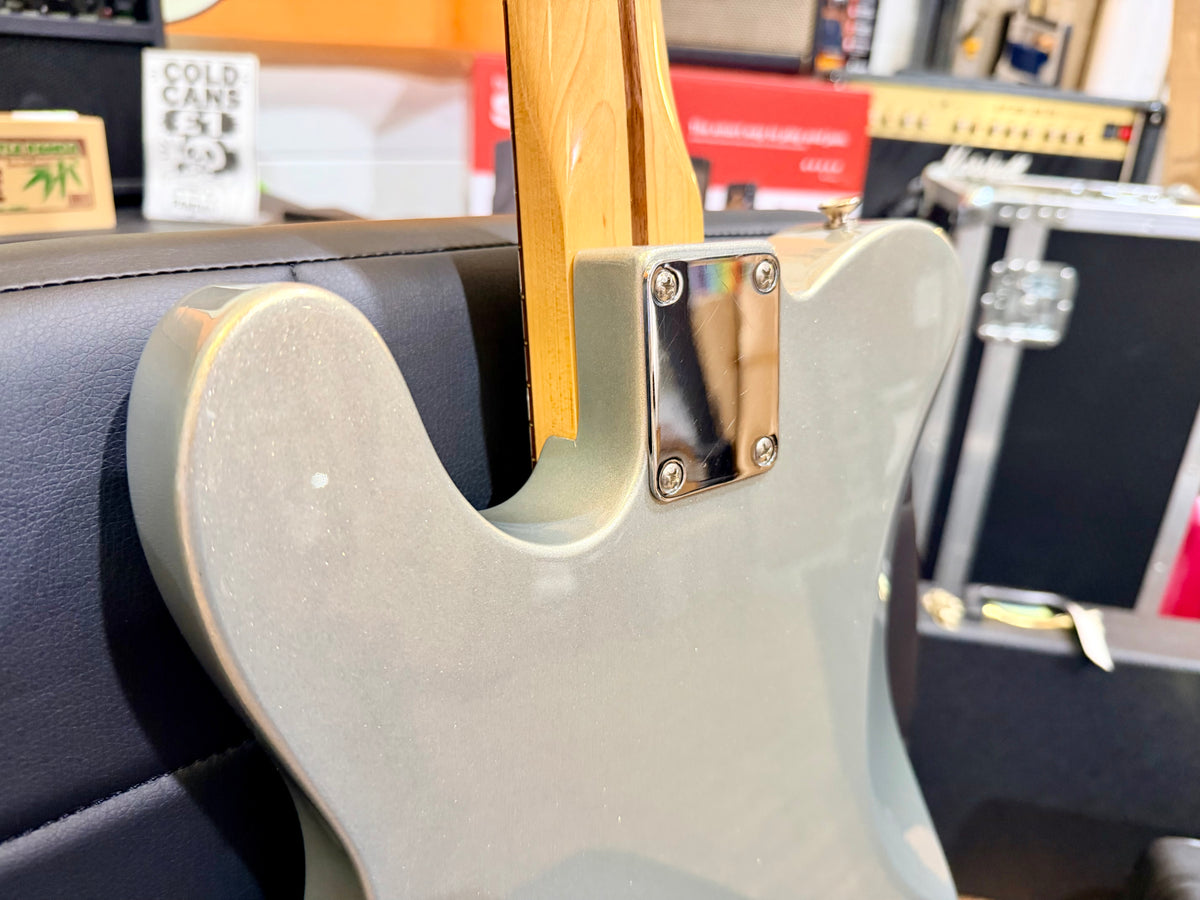 🔥2012🔥 Fender Blacktop Telecaster Baritone~ Ghost Silver HSS~ Mexican MIM Tele