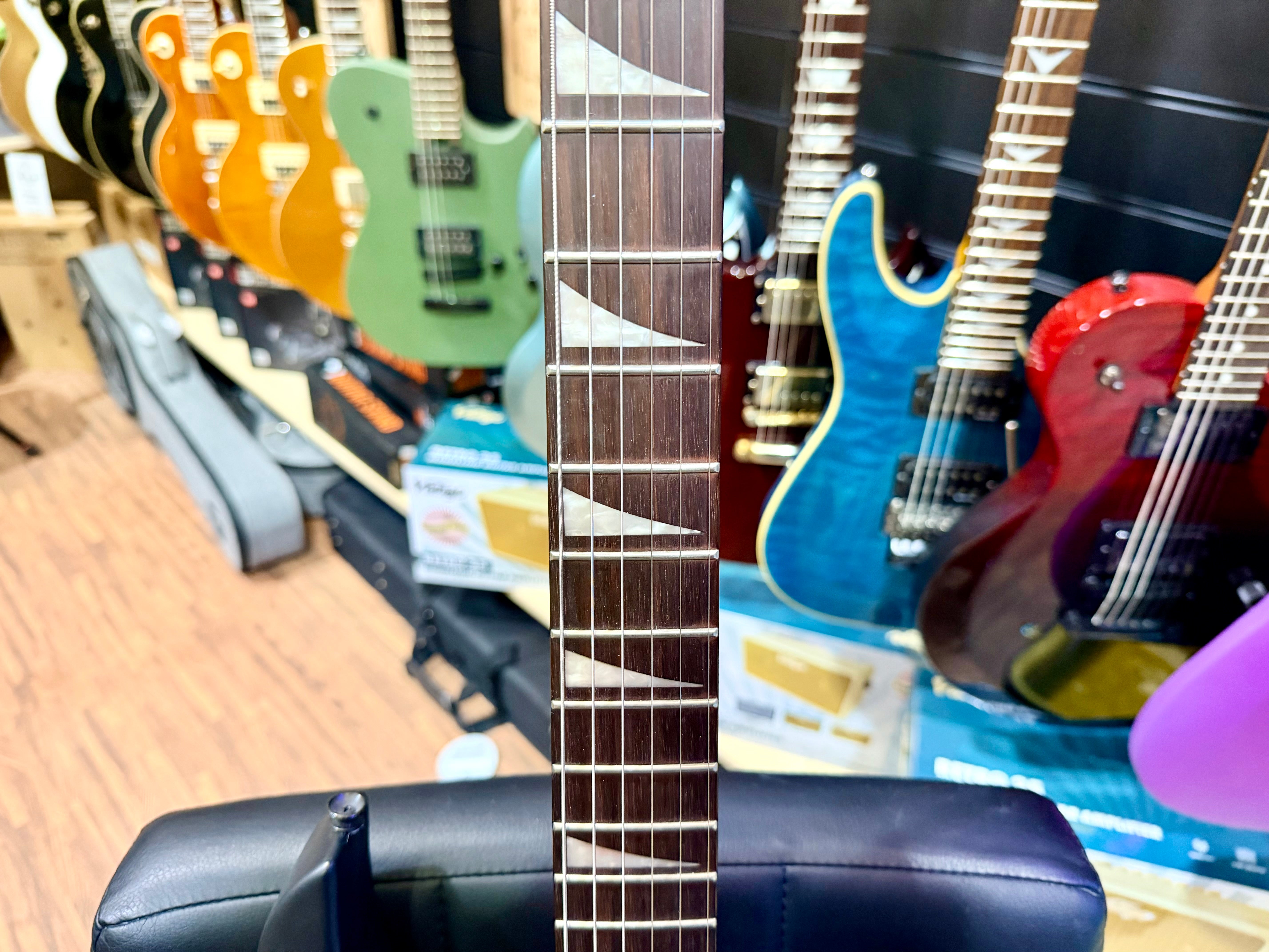 🔥B-STOCK🔥 Vintage VMX Series Raider Electric Guitar~ Satin Black Ltd Edition!