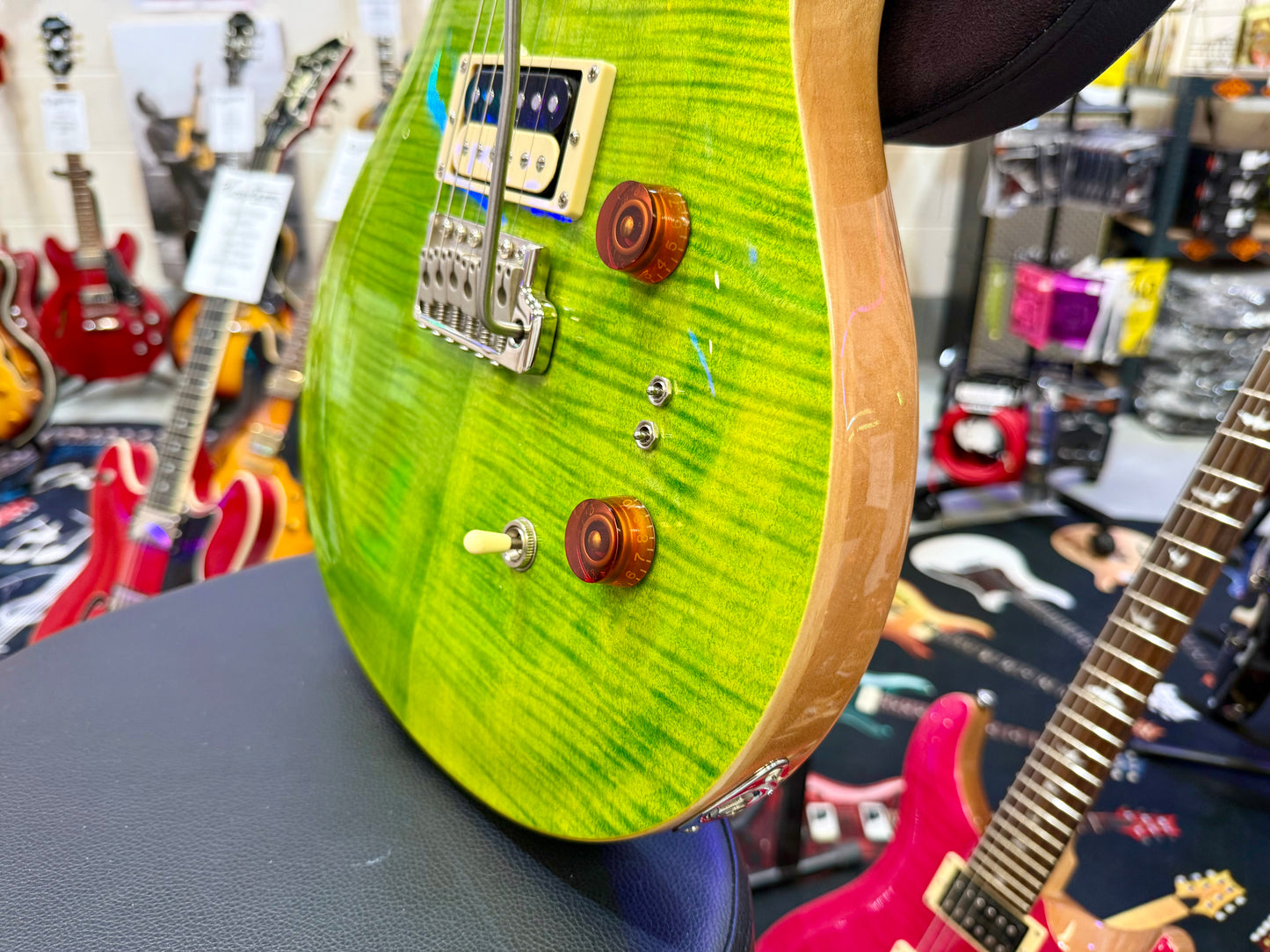 🌟STUNNING🌟 PRS SE Custom 24-08~ Eriza Verde~ With Gig Bag~ Coil Split~ WOW!