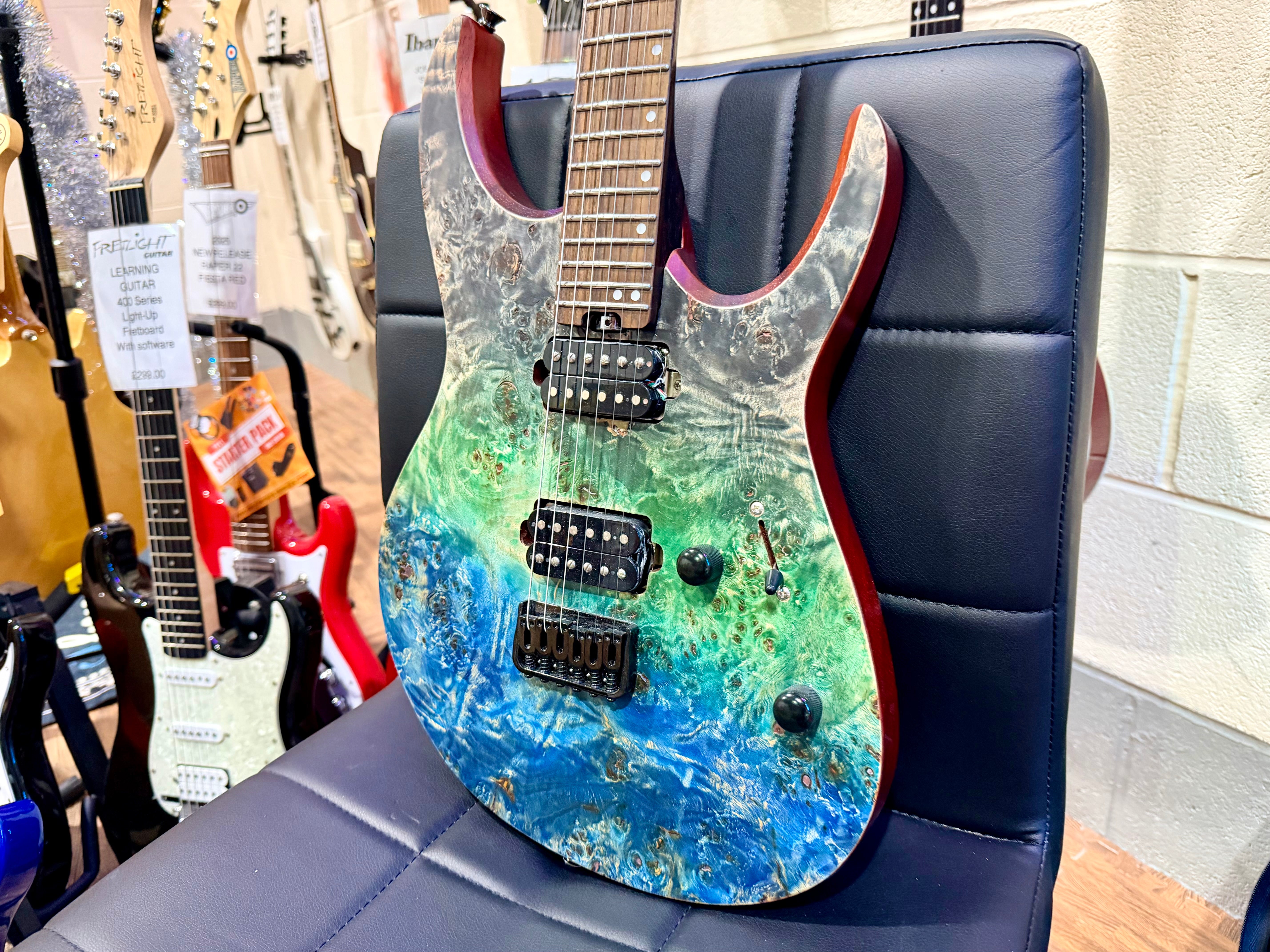 🔥MULTICOLOUR SATIN🔥 Eart Explorer 1 Electric Guitar~ PRS Pickups~ 2023 Model!