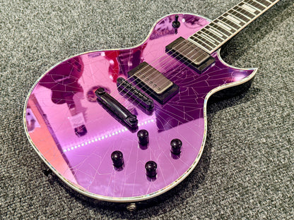 🔥2021🔥 Jackson Pro Series Marty Friedman MF-1 Purple Cracked Mirror Signature!