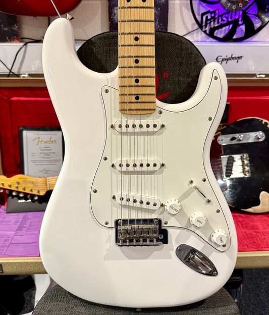 🌟2020 MINT🌟 Fender Player Stratocaster~ Mexican Made Strat~ Polar White + Maple