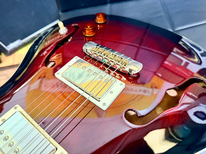 💥2022💥 PRS SE Standard Hollowbody Fire Red Burst + Hard Case~ Cherished!