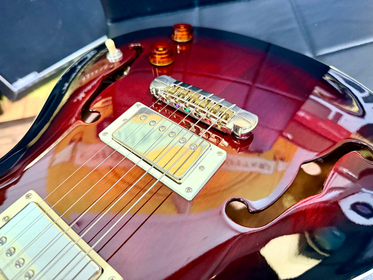 💥2022💥 PRS SE Standard Hollowbody Fire Red Burst + Hard Case~ Cherished!
