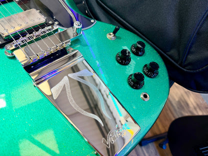 🔥2025 LTD🔥 Vintage VS6 30th Anniversary Model~ Green Metalflake~ Vibrola + Bag
