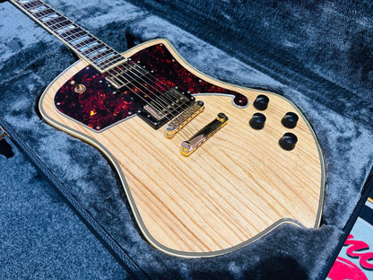 🌟MINT🌟 D'Angelico Ludlow Deluxe~ Swamp Ash Natural~2018~ Hard Case~MUST SEE 🌟