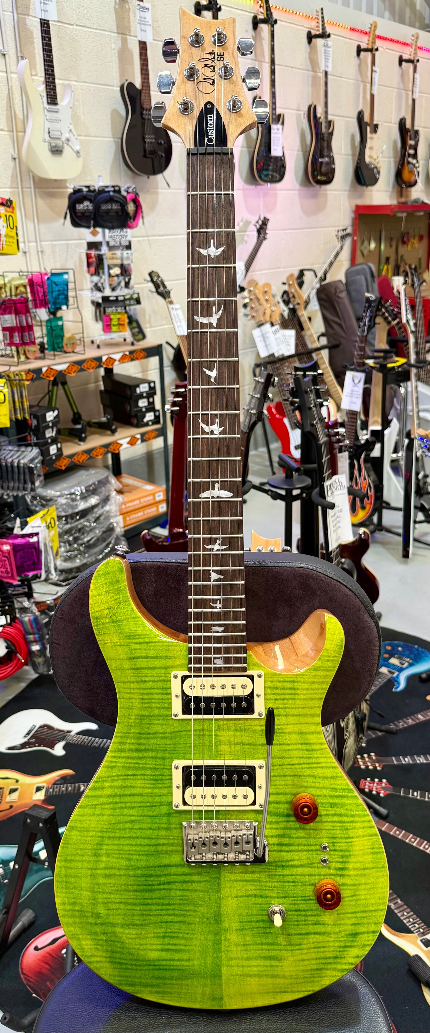 🌟STUNNING🌟 PRS SE Custom 24-08~ Eriza Verde~ With Gig Bag~ Coil Split~ WOW!