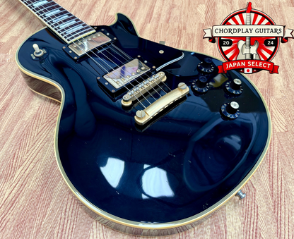 🇯🇵 1992 Greco EGC-480 Mint Collection Les Paul Custom~ MIJ Japan Ebony 🇯🇵