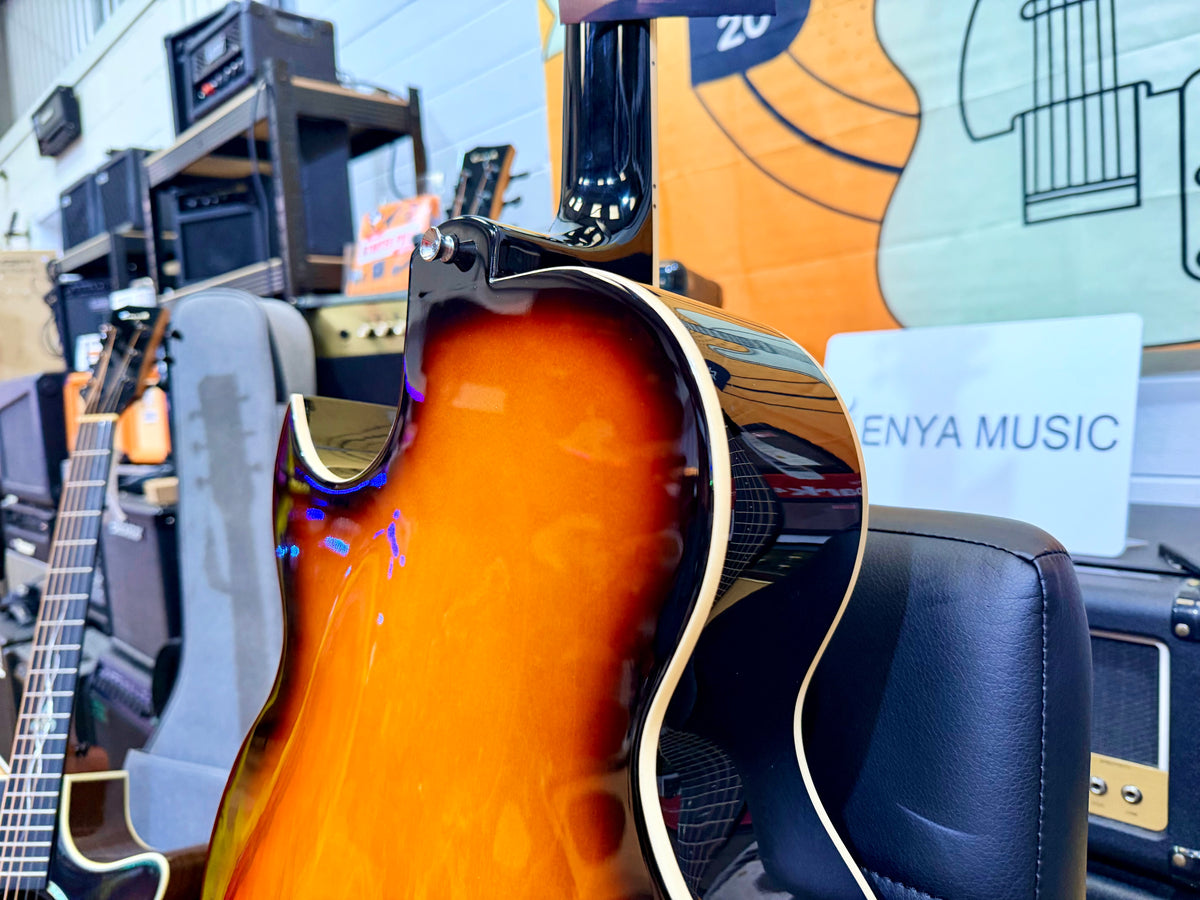 ☀️NEW☀️ Eko Tribute Jazz Semi-Acoustic Hollow Body Guitar Sunburst~ ‘ES-175’