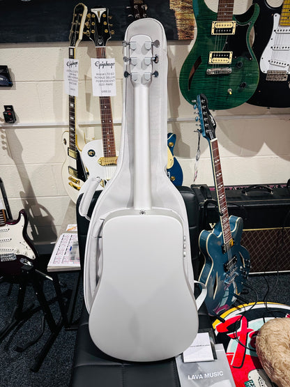 🌟NEW🌟 LAVA ME AIR CARBON FIBRE 36” Electro-Acousic Smart Guitar~ Silver + Bag!