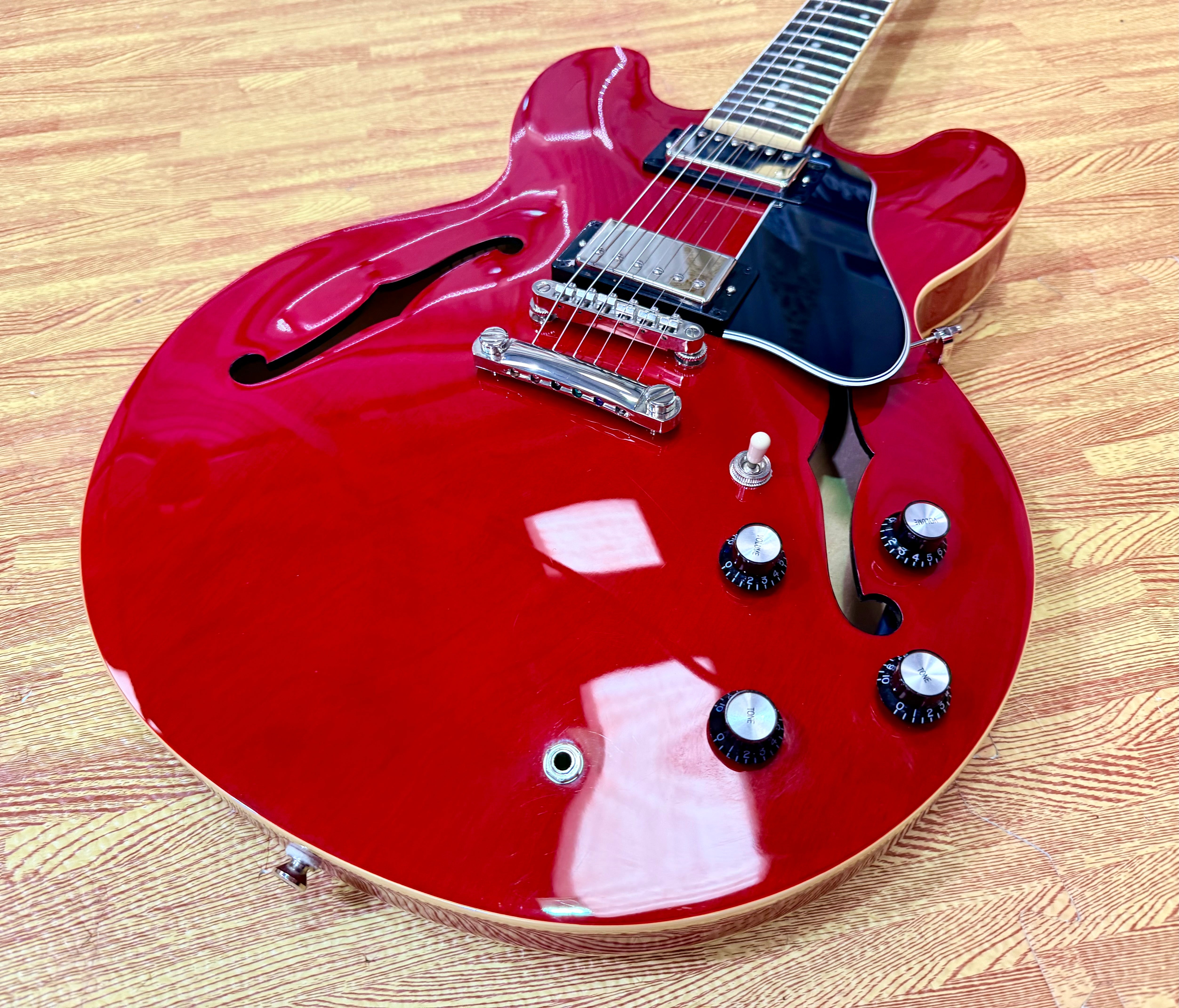 ✨2025✨ Epiphone Inspired by Gibson ES-335 Cherry~ Semi Hollow Electric Guitar!