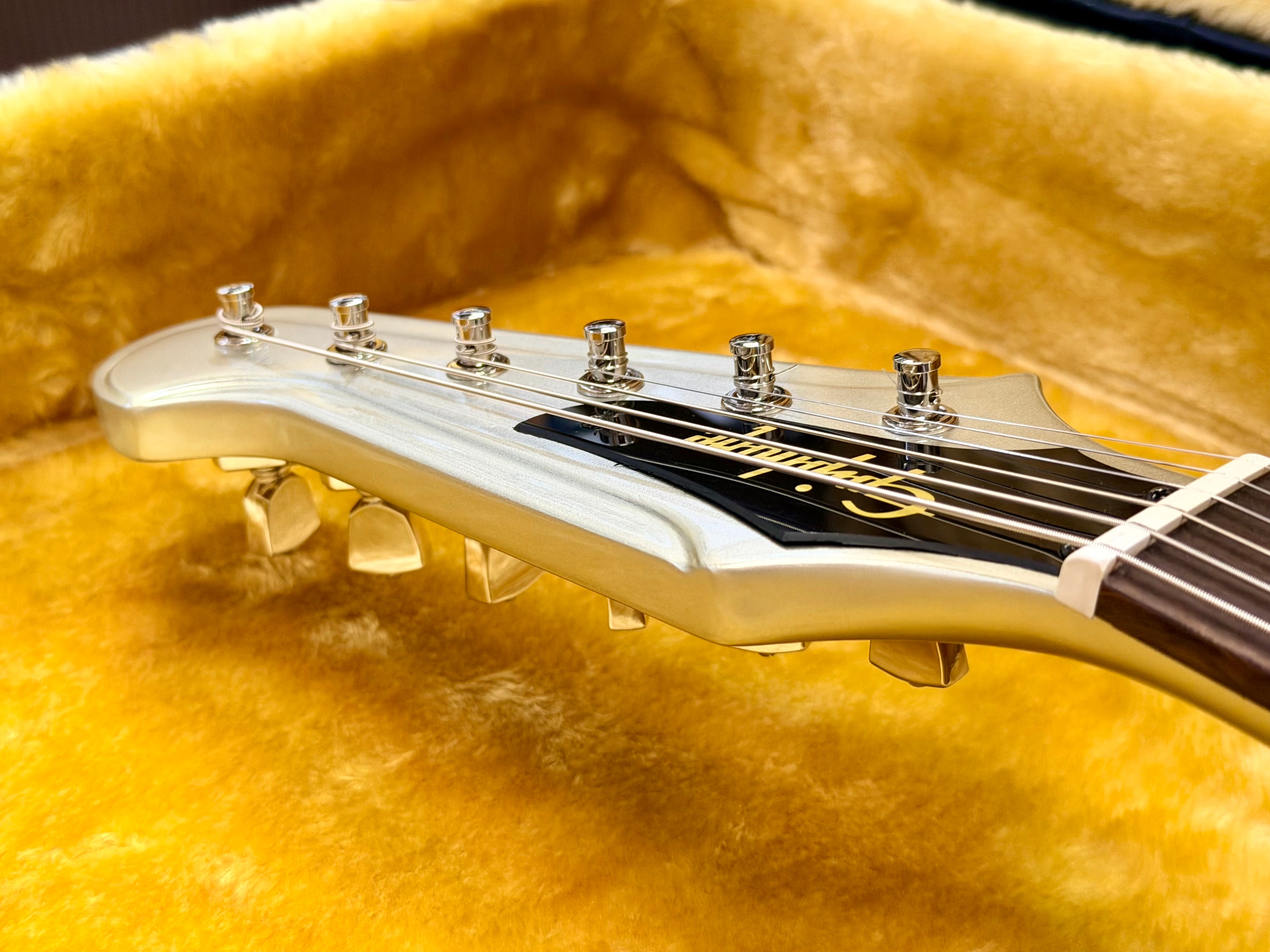 ✨2024✨ Epiphone Inspired By Gibson Custom 1963 Firebird I Silver Mist~ Maestro