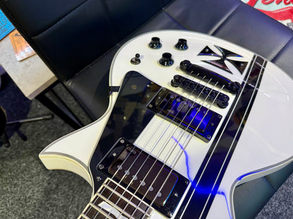 🔥MINT🔥 ESP LTD James Hetfield Iron Cross Signature~ Metallica~ Snow White~2018