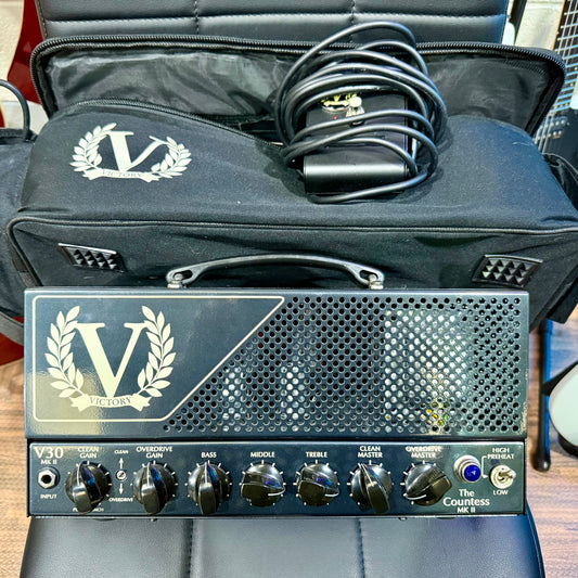 🎸MINT🎸 Victory V30 The Countess MKII Lunchbox Amplifier Head~ Bag & F/Switches