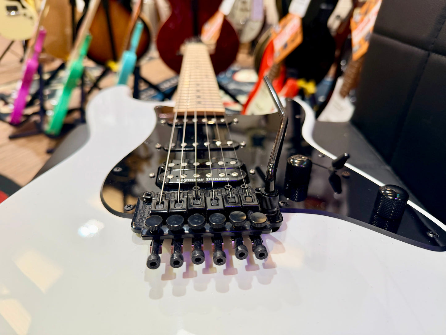 🔥2023🔥 Jackson Adrian Smith SDXM~ Maple~ Snow White~ Iron Maiden Signature!