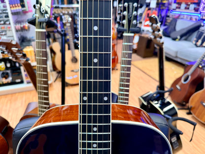 Brunswick BF200BL Mahogany Folk Acoustic Guitar~ Blue Gloss