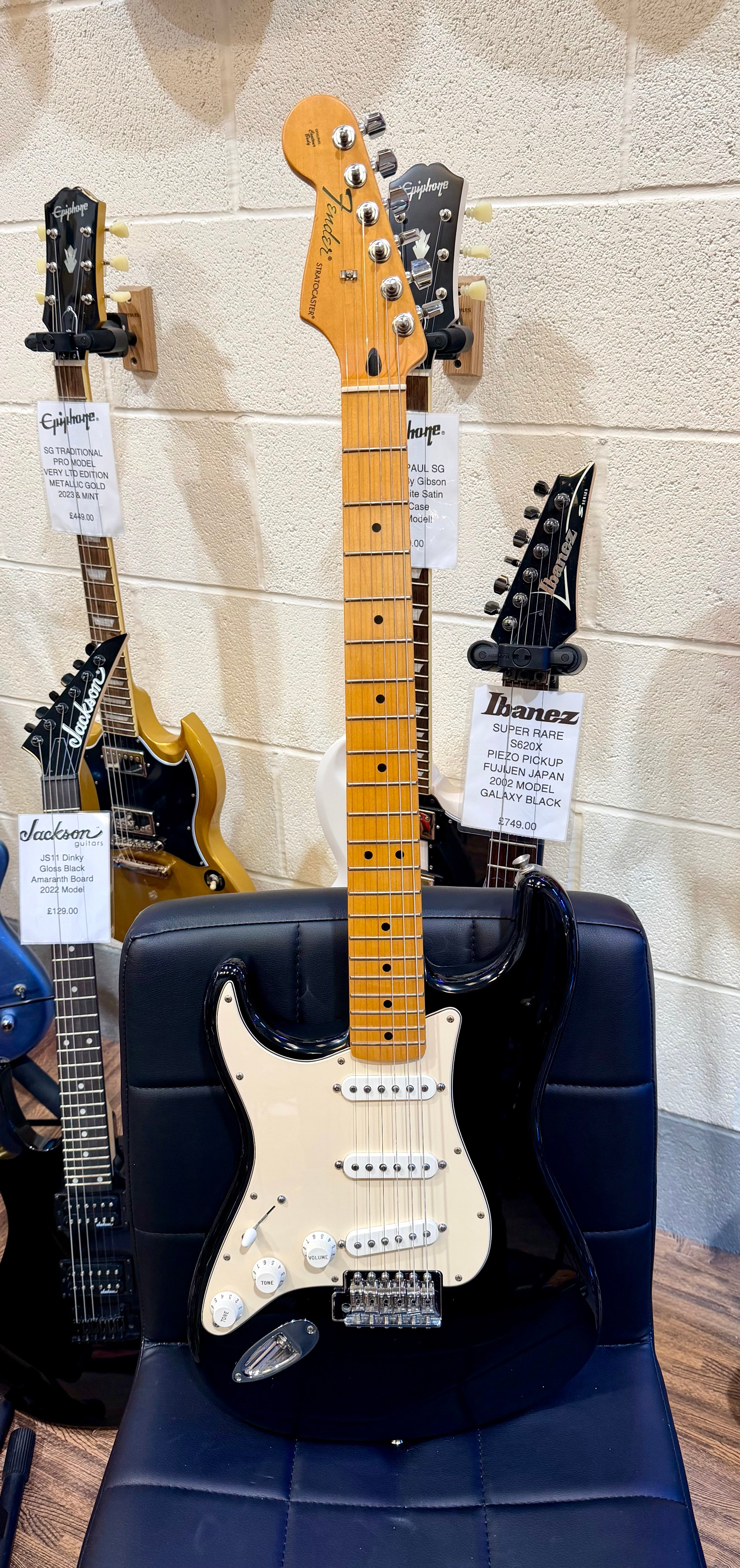 🔥LEFTY🔥 Fender Mexican Standard Stratocaster Left Handed~ Black~ 2008 Strat!