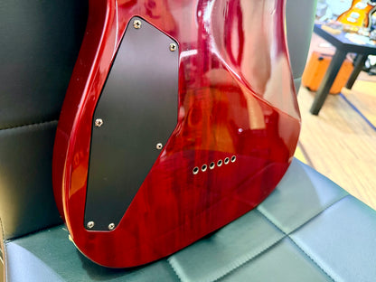 🔥2012🔥 ESP LTD MH-100QM NT See Thru Black Cherry~ Gold Hardware Guyker Lockers