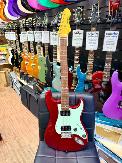 🔥RARE🔥 Vintage V6 ReIssued HH Electric Guitar Candy Apple Red Wilkinson Strat!