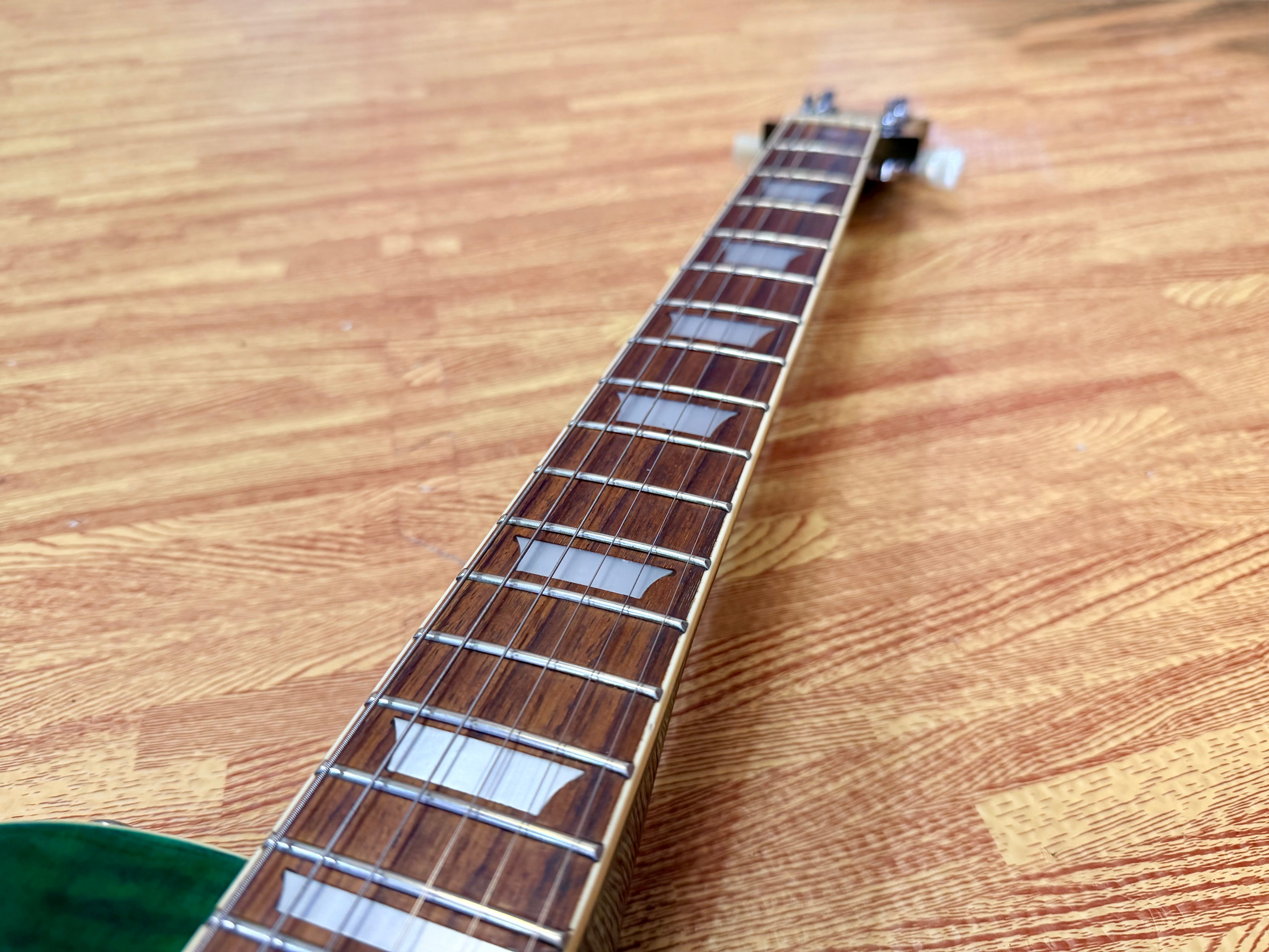 🔥1998🔥 Korean Epiphone Les Paul Standard~ Limited Edition Translucent Green!