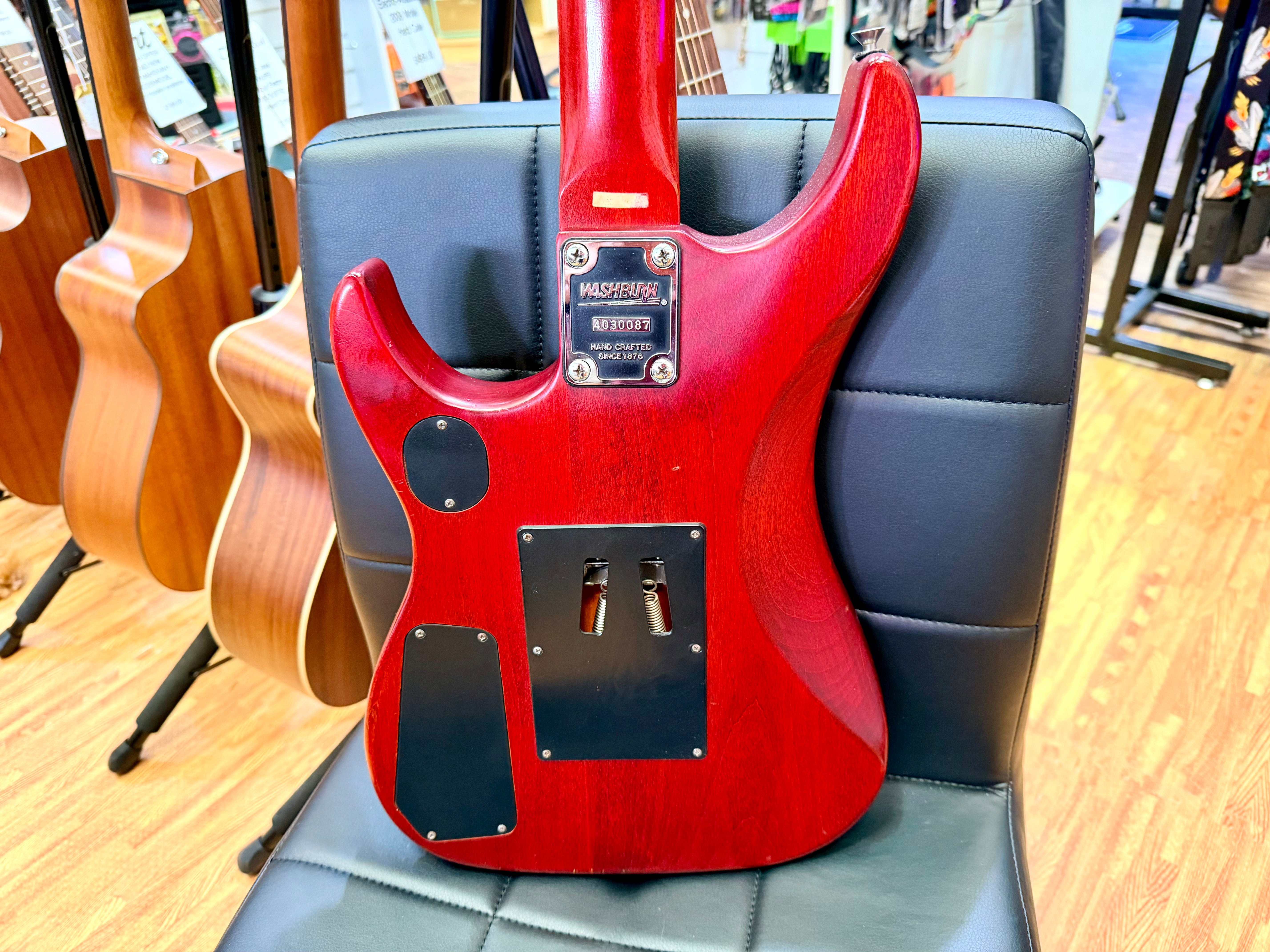 🔥1994🔥 Washburn N2 Nuno Bettencourt~ Korea Padauk Red + Gotoh + Bill Lawrence!