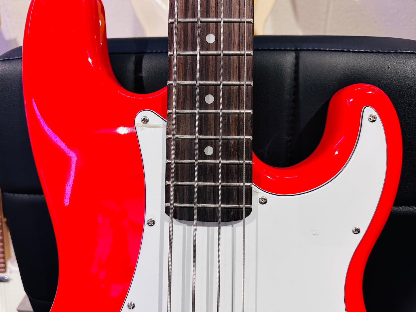🎸NEW🎸 Johnny Brook P Bass Guitar~ Electric Precision Style~ Gloss Red!