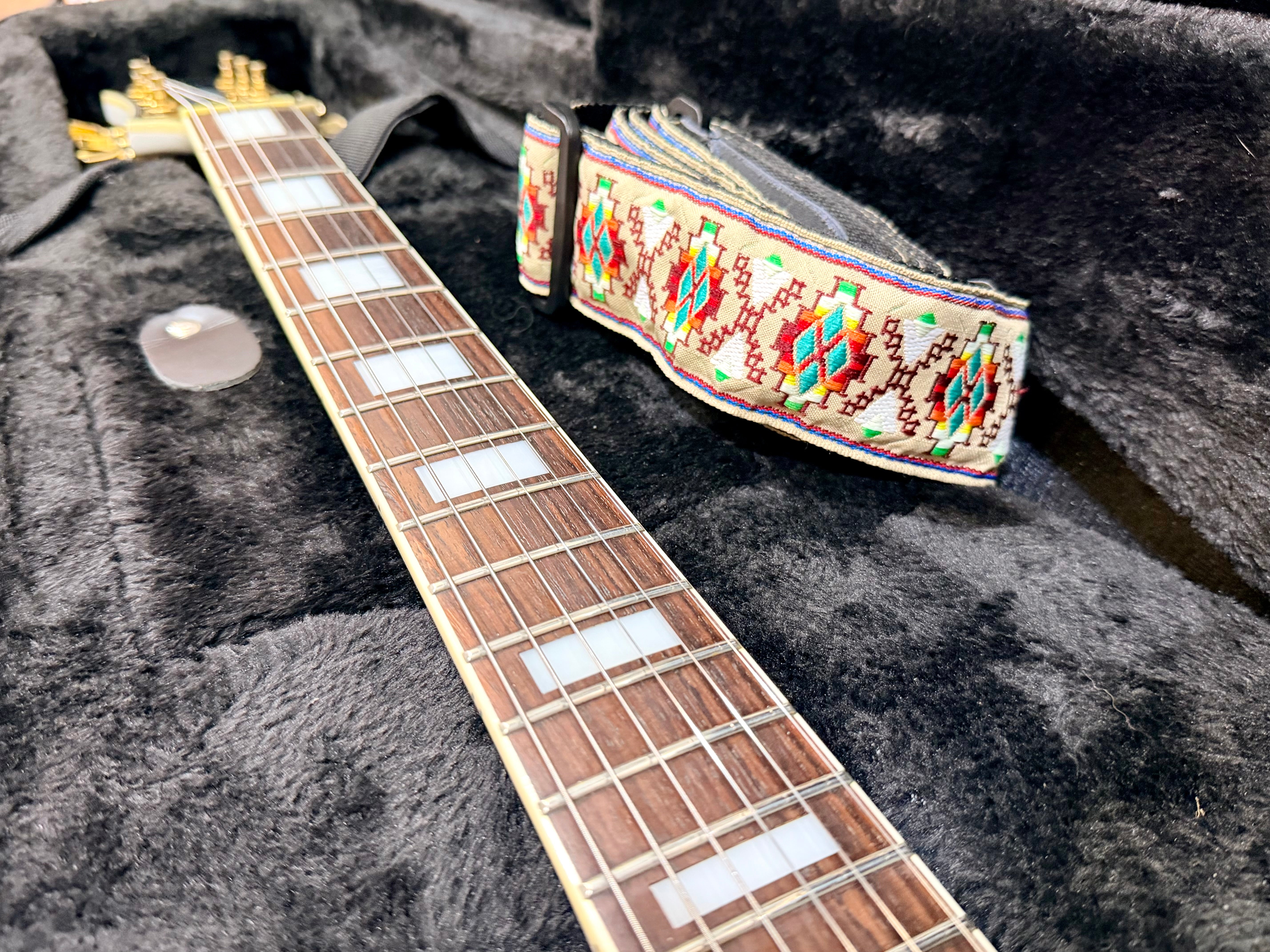 🌟2001 KOREA🌟 Epiphone Les Paul Custom~ Alpine White~ Seymour Duncan + Case!