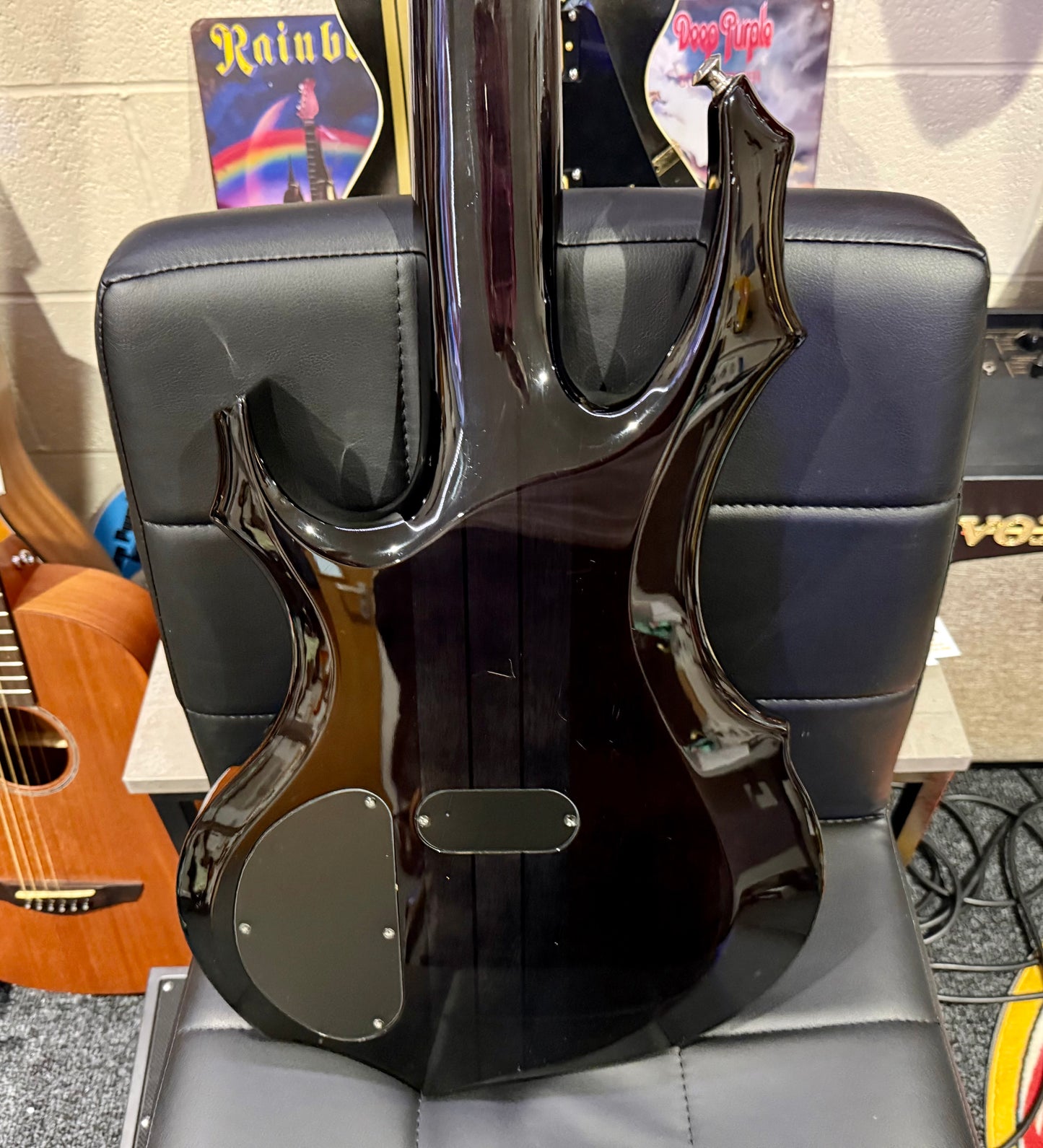 🔥5 STRING BASS🔥 ESP Ltd F-415FM~ See Thru Black~ EMG Pickups~ Electric Bass!