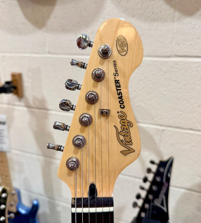 🔥MINT🔥 Vintage V60 Coaster Series Electric Guitar ~Boulevard Black~Strat style