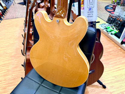 ✨MINT✨ Gibson ES-335 Figured Antique Natural~ Ex-Demo Semi-Hollow + Hard Case!