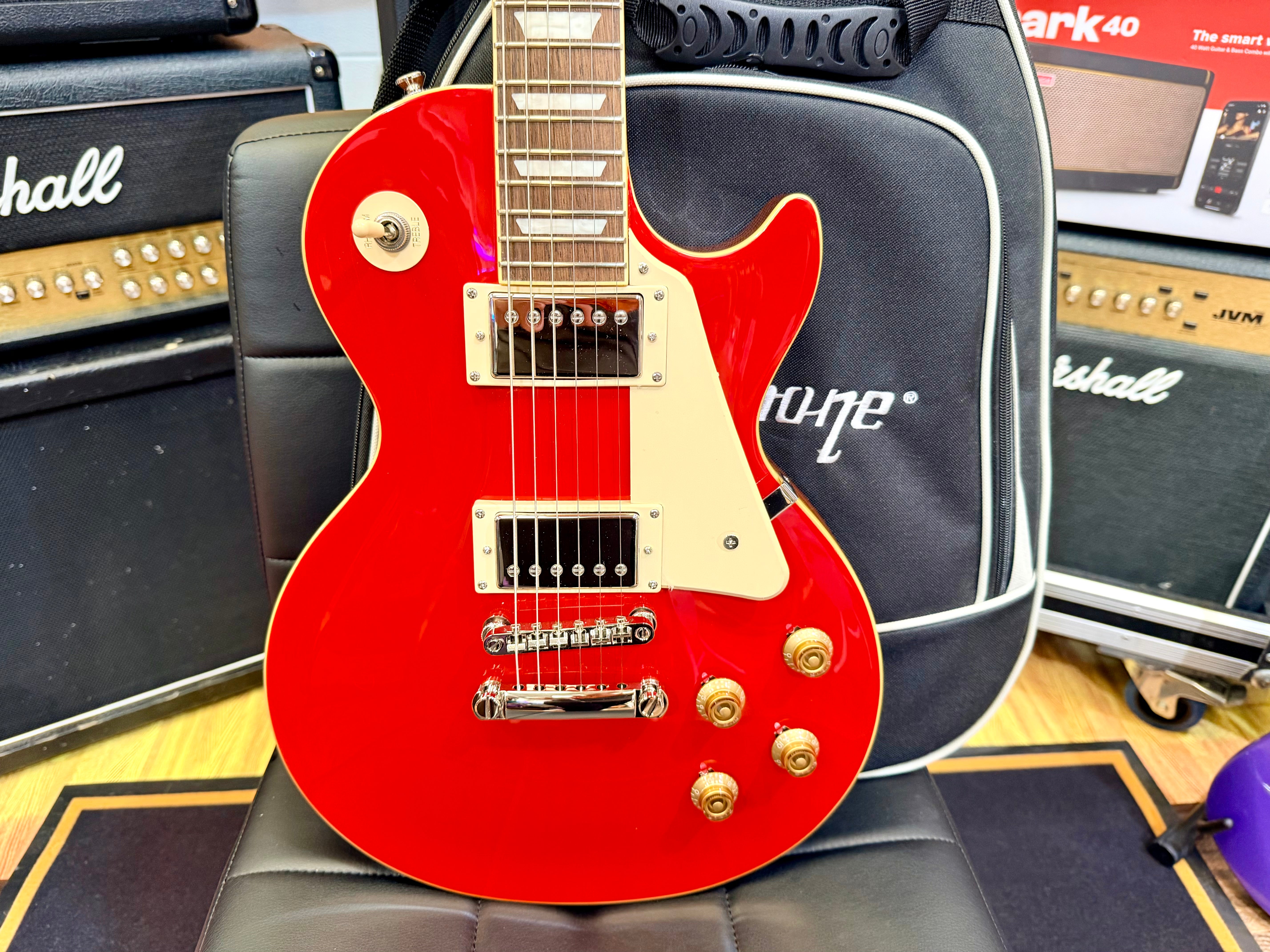 ⚡️MINT⚡️ Epiphone Les Paul Standard 50s Figured Cardinal Red~ Inspired By Gibson