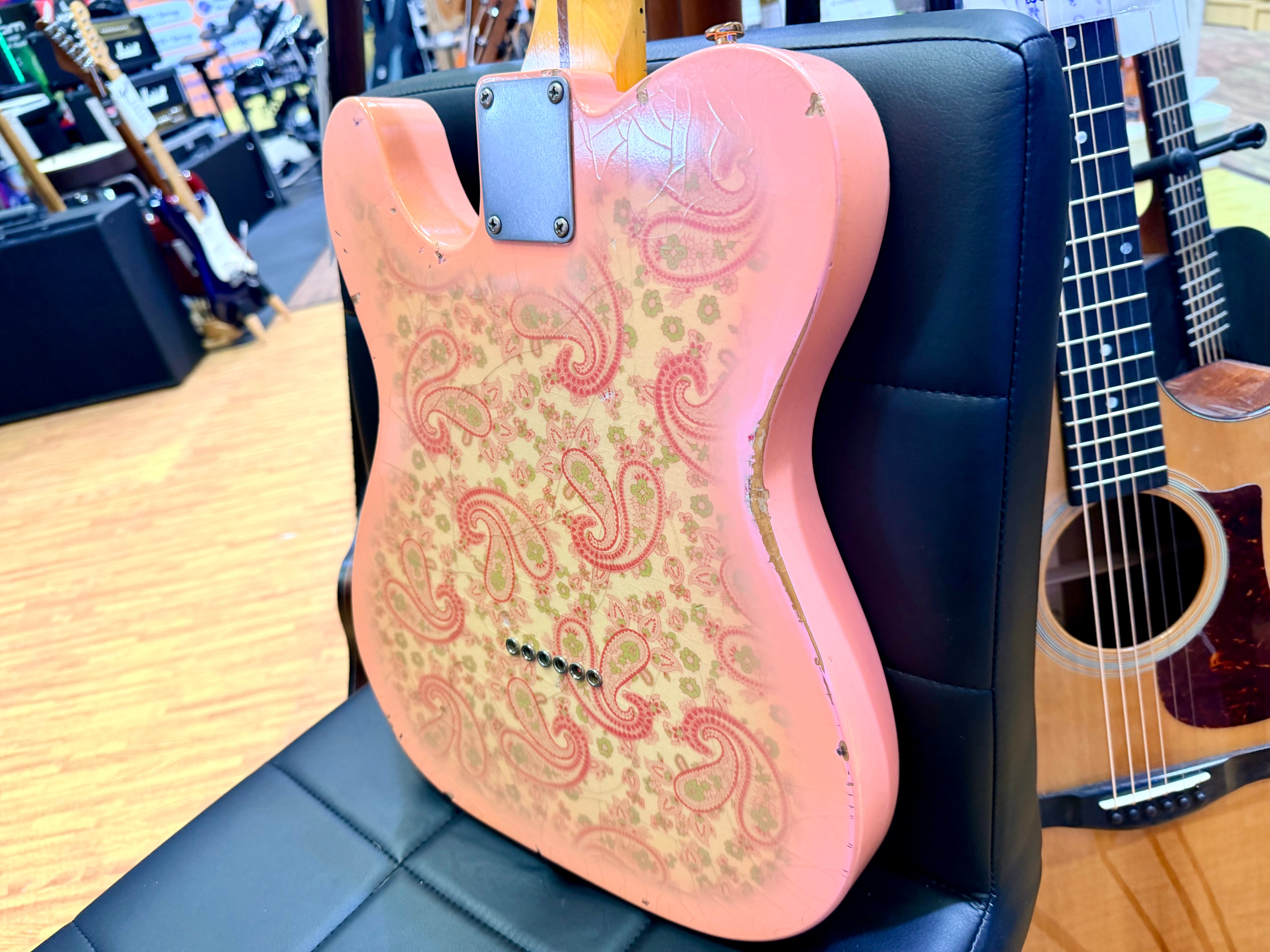 ✨2018✨ Nash Guitars T-68 Pink Paisley Telecaster Relic~ Lollar Pickups + Case!