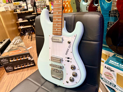 ✨EX-DEMO✨ Rapier 22 Electric Guitar In Daphne Blue~ Alan Entwistle Designed!