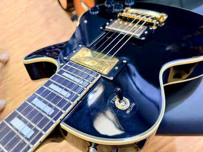 🔥RARE 1989🔥 Epiphone Les Paul Custom MIK First Year~ Open Book~ Korea~ Black!